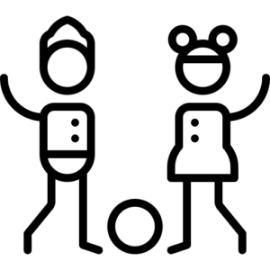 ikon - børn spiller bold